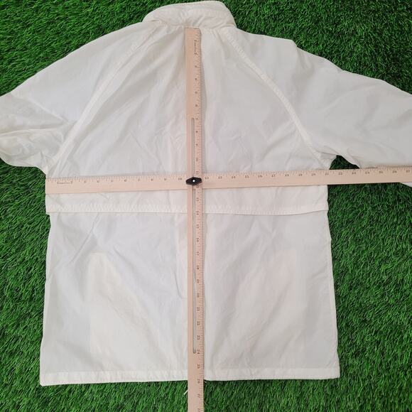 Vintage 90s Woolrich Windbreaker Zip Jacket Womens Medium 21x26 Baggy - Picture 4 of 16